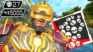 BRUTAL NEWCASTLE 27 KILLS amp 5000 DAMAGE Apex Legends Gameplay [upl. by Are]