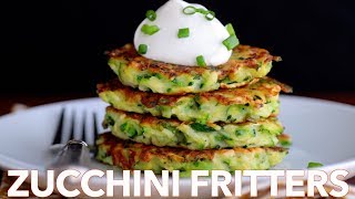 How To Make Easy Zucchini Fritters  Must Try Recipe [upl. by Ezequiel]