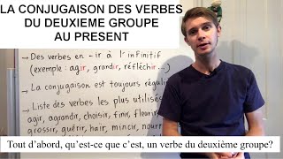 Conjuguer les verbes du deuxième groupe au présentConjugate second group verbs in French present [upl. by Sug]