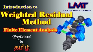 Introduction to weighted residual method finite element analysisexplained in tamilsolved problem [upl. by Kellia]