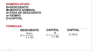 DESCUENTO RACIONAL SIMPLE  CALCULAR VALOR PRESENTE Y DESCUENTO [upl. by Aridatha]