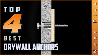 Top 4 Best Drywall Anchors Review In 2024  For Mounting TVs And Other Heavy Items [upl. by Scot]