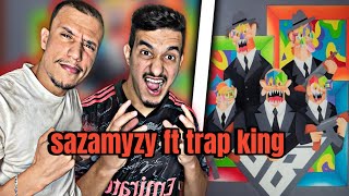 Trap King Ft Sazamyzy  Braquage A lalgerienne Reaction Traack Haarb 🔥🔥 [upl. by Kreda]