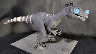 Ornitholestes Walking with dinosaurs de plastilinaHow to make Ornitholestes with clay sculpting [upl. by Edmond]