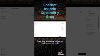 Crea tu chatbot inteligente usando Groq y Streamlit streamlit Groq [upl. by Lupe]