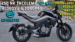 SIFIR CFMOTO 250 NK ALDIM Rodajı yakıt tüketimi ÇOK YAKIN ÇEKİM 1080P60 KALİTELİ GÖRÜNTÜLER [upl. by Mosera202]