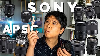 What Lenses to Buy for SONY APSC CAMERAS  a6100 a6400 a6600 a6500 a5100 a6000 [upl. by Llertnauq224]