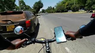 Cycling Through Langata Road in Nairobi Kenya Karen Galleria Mall Waterfront Mall [upl. by Lowery]