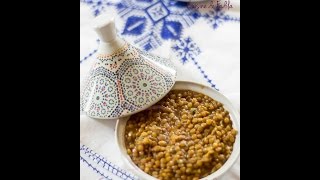 Lentilles à la Marocaine Moroccan Lentils العدس على الطريقة المغربية [upl. by Ecinert]