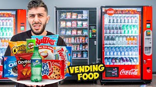 Eating Only VENDING MACHINE FOOD for 24 Hours [upl. by Brit111]