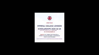 Imperial College London Scholarships in the UK imperialcollegelondon scholarships [upl. by Cristy]