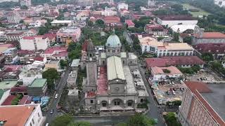 Manila Cathedral View 2160p Drone [upl. by Oiratno191]