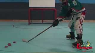 Backhand Shot  Learn Inline Hockey 47secs [upl. by Lasonde]