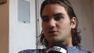 Teenager Roger Federer 18yo shows his room  excl Telebasel Interview [upl. by Meagan]