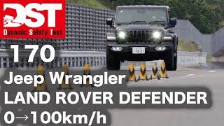 ジープラングラーUnlimited Sahara 20L×LAND ROVER DEFENDER 110 V8 Carpathian Edition 0→100kmh【DST♯17001】 [upl. by Lati468]