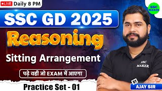 SSC GD 2025  Reasoning Sitting Arrangement Class 1  SSC GD Reasoning Practice Set by Ajay Sir [upl. by Haig]