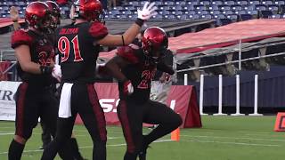 SDSU FOOTBALL AZTECS 28 SACRAMENTO STATE 14 [upl. by Okramed]