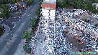 Drone Footage of Merton Rd Demolition Site by McVey Bros Demolition  St Johns House HMRC Offices 1 [upl. by Esital291]