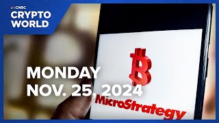 MicroStrategy acquires 55500 more bitcoin amid stock volatility CNBC Crypto World [upl. by Cassius]