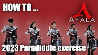 Easy to learn Paradiddle Exercise for snare drum [upl. by Cami]