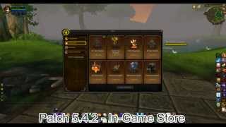 WoW InGame Shop Preview Patch 542 [upl. by Perri997]