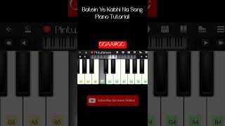 Baatein Ye Kabhi Na  Easy Tune  PintuBehera piano shortsfeed [upl. by Wanda]