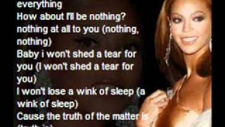 beyonceirreplaceable lyrics [upl. by Adoree701]