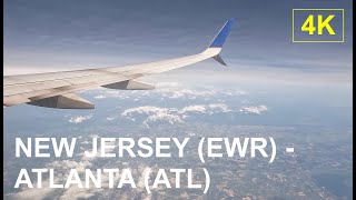 New Jersey EWR  Atlanta ATL  4K Window Seat [upl. by Gyimah]