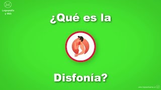 ✅ ¿Qué es la Disfonía [upl. by Wren]