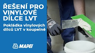 Pokládka vinylových dílců LVT v koupelně [upl. by Siroved228]