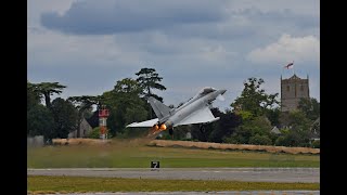 RAF Typhoon Display YEOVILTON AIR DAY 2019 [upl. by Airyk955]