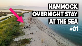 Breathtaking Motorcycle Camping Adventure Hammock Tent Camping at a Beach ASMR [upl. by Hands926]