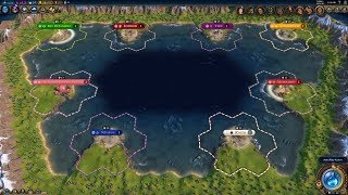 Civ 6 AI Only Timelapse Storm of Civilizations [upl. by Avigdor520]