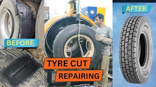 100020 Tyre Repairing In Electric Chamber Full Process [upl. by Cristine]