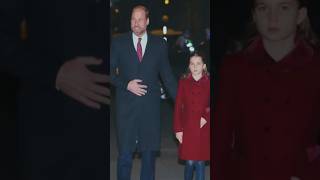 Prince William Princess Charlotte Princes George amp Louis meet Catherine Christmas Carol Service [upl. by Ajnat]