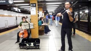 Vivaldi The Four Seasons LInverno Winter  CLASSICAL MUSIC IN THE SUBWAY  NYC 2012 [upl. by Oidacra]