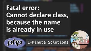 Resolve quotCannot declare class Attribute because the name is already in usequot or similar PHP errors [upl. by Ajed279]