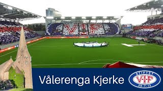 Vålerenga Kjerke runger før åpningskampen på Intility Arena på Valle Hovin [upl. by Merkley8]