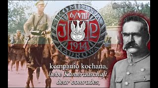 quotPierwsza Kadrowaquot  Polska Piosenka Patriotyczna [upl. by Kurth2]