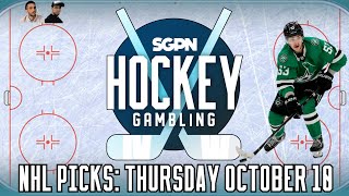 NHL Picks amp Predictions Thursday October 10th  Hockey Gambling Podcast [upl. by Arabella]