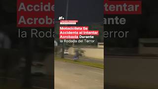 Motociclista se accidenta durante la rodada del terror en Xalapa nmas shorts [upl. by Dnaloy]