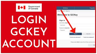 How to Login into Your GCKey Account 2023 GCKey Login [upl. by Ackerman]