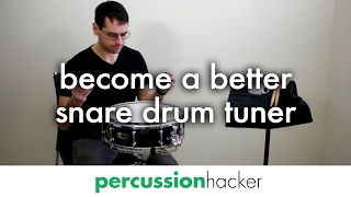 3 steps to become a better snare drum tuner [upl. by Lohman957]