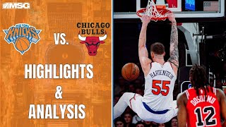 Hartensteins 20 Rebounds Lead To A Dominant 2nd Half For Knicks In Win Over Bulls  New York Knicks [upl. by Erlina598]