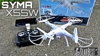 Syma X5SW Quadcopter  Unboxing amp Review  6 Axis  24GHz  WIFI  FPV  2MP Camera [upl. by Sices966]