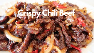 Easy Breezy CRISPY CHILI BEEF Just 30 Minutes of Your Time❗❗❗ [upl. by Ylrad]