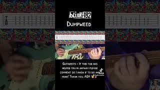 How to play Blink 182 Dumpweed blink182 youtubeshorts guitartutorial poppunk tabs [upl. by Letsirhc]