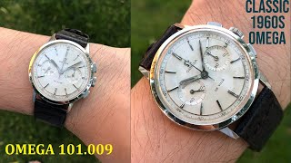 A BEAUTIFUL 1960s OMEGA DE VILLE CHRONOGRAPH VINTAGE WATCH  CALIBER 320 MODEL 101009 [upl. by Dagny]