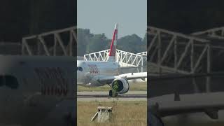 Airbus A220100 Swiss boeing aviation genevaairport airbus airport geneve lasvegas usa [upl. by Licastro]