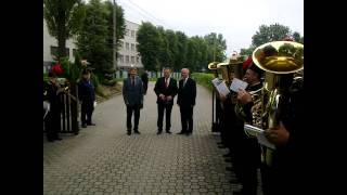 Górnicza orkiestra zagrała „Sto latquot wojewodzie na abrahama [upl. by Blase]